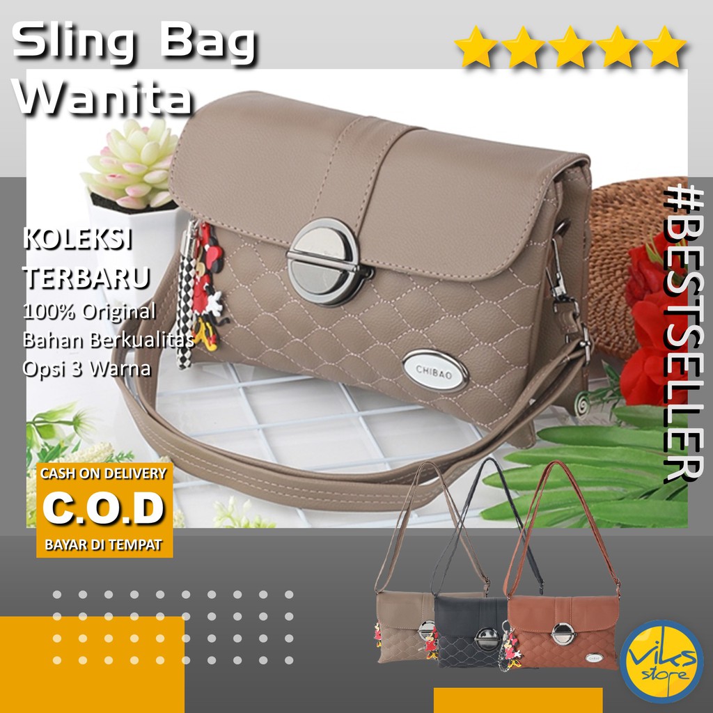 Tas Selempang Wanita Cewek Sling Bag Waist Distro Lokal Premium Style Casual Multifungsi Elegan