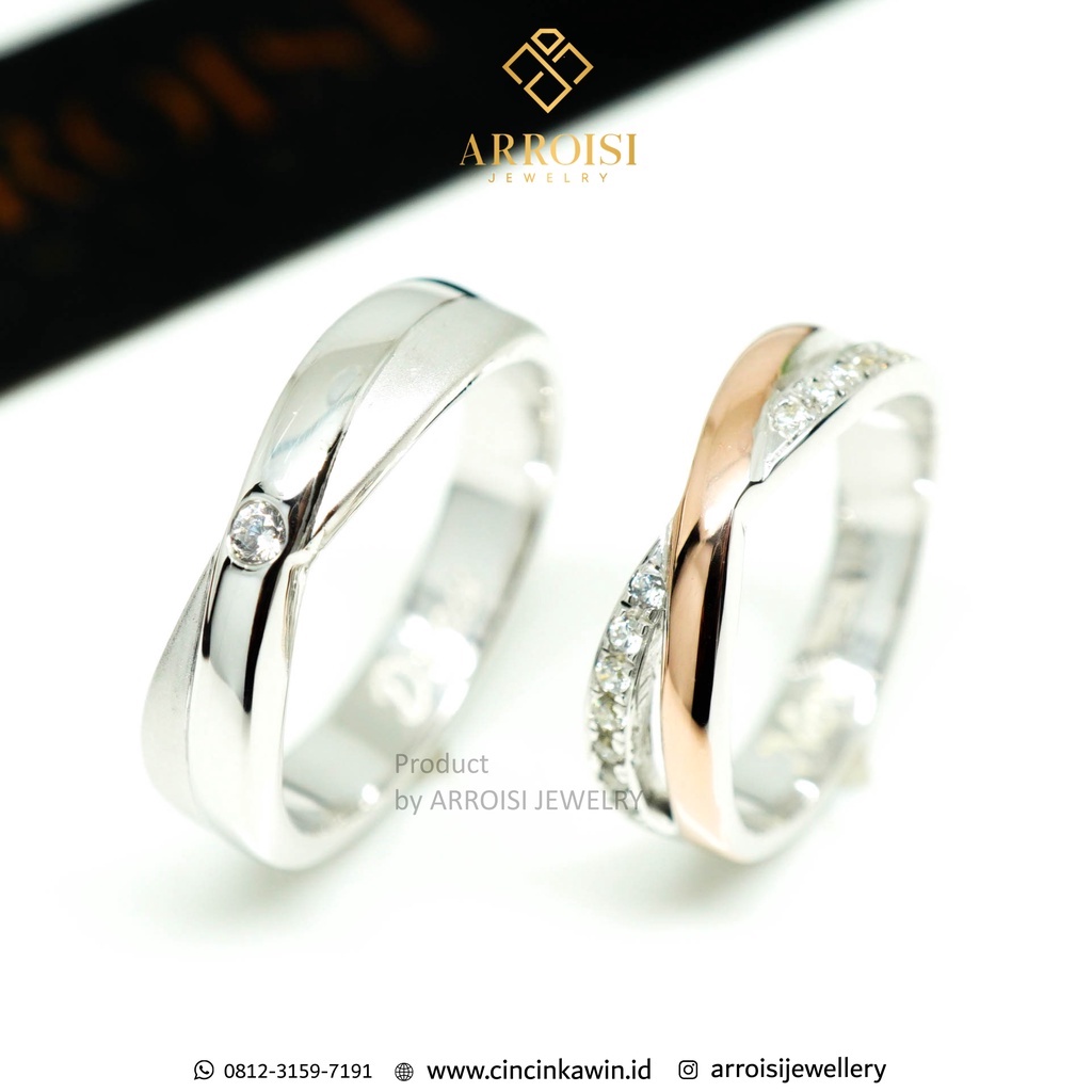 incin Kawin Cincin Tunangan Couple Palladium 50% Solo