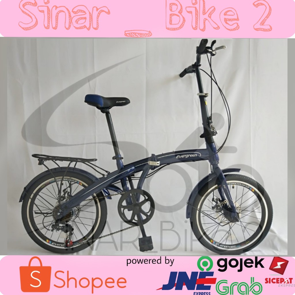 Sepeda Lipat 16Inch Evergreen 7Speed