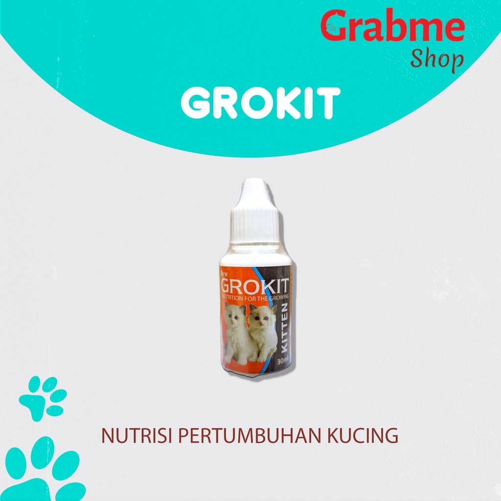 NUTRISI PERTUMBUHAN KUCING ( GROKIT 30ml )