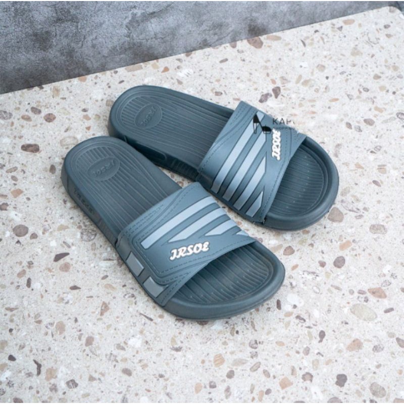 Sandal Pria Slip on karet Ringan Elastis