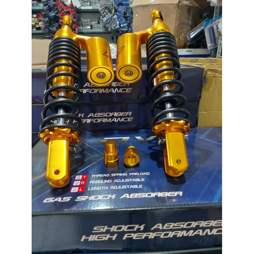 Shock Tabung DVS Universal Nmax,Aerox,Xmax Shockbreaker Tabung Nmax,Aerox,Xmax 295mm-335mm