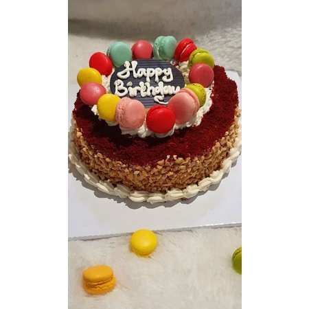 

RED VELVET CAKE 16cm, KUE ULANG TAHUN