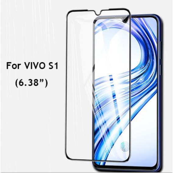 Tempered Glass Full Lem Vivo S1 S1 Pro Screenguard Antigores Kaca Temperglass Screen Protector