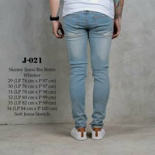 Skinny Jeans  Blue Retro  Celana  Jeans  Cowok Skinny Jeans  