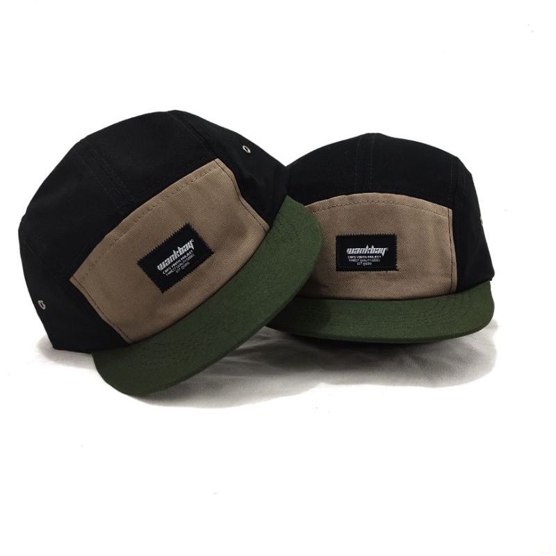 Topi 5 panel Topi Distro lidah pendek  premium Visor pendek