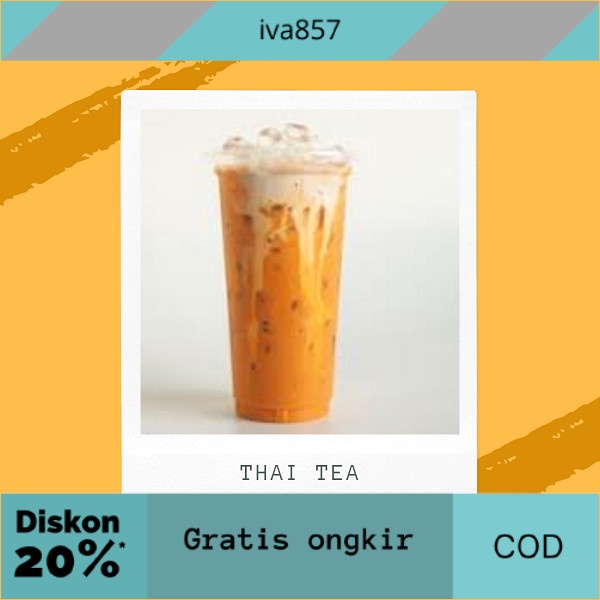 

PROMO Bubuk Minuman Thai Tea 1Kg - Powder Teh Thailand Thai Tea 1000 gram GRATIS ONGKIR