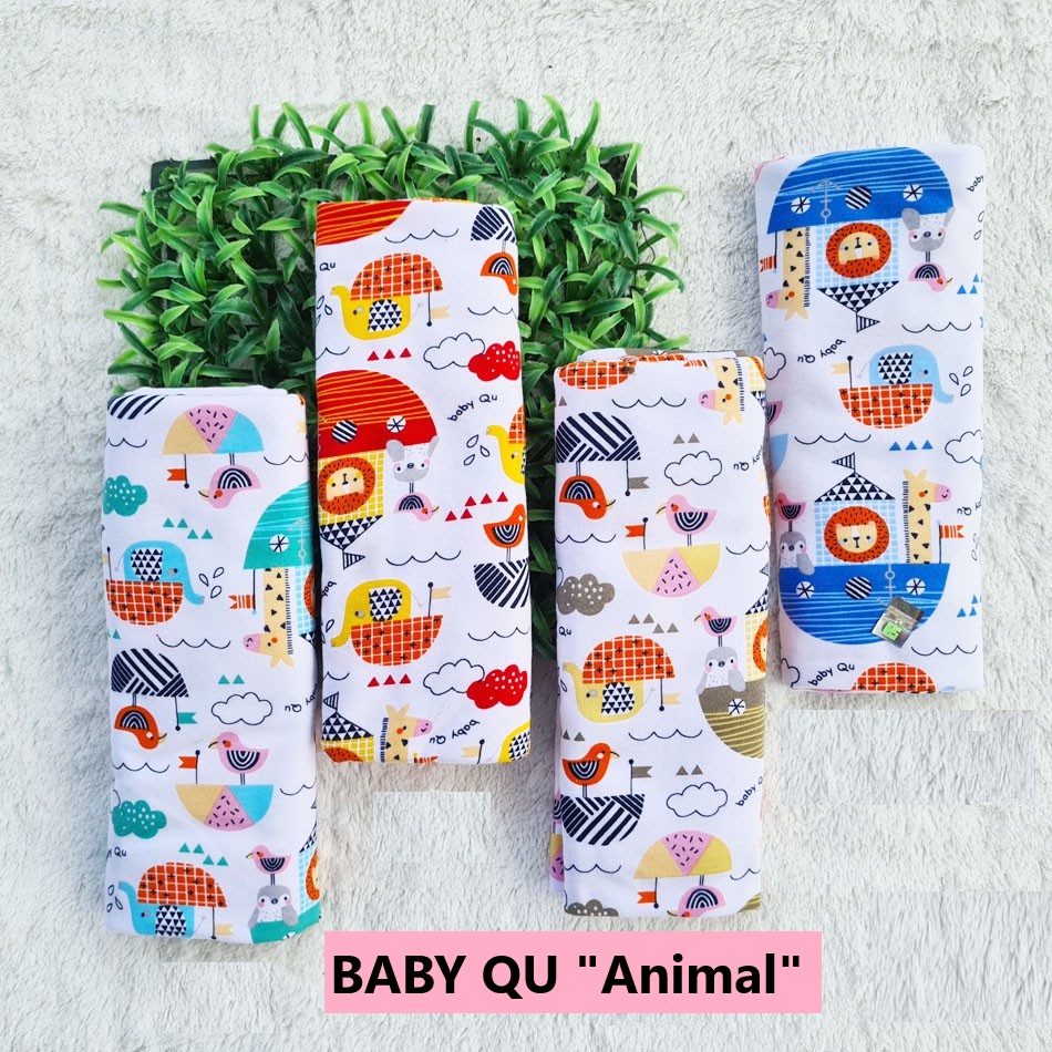 BABY QU 1pcs Bedong Print Motif uk 90x100 cm (SNI)