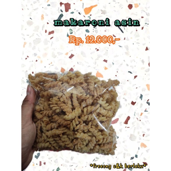 

Makaroni spiral asin