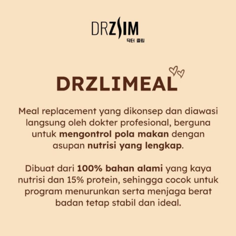 DRZLIMEAL Pengganti Makanan Meal Replacement Original