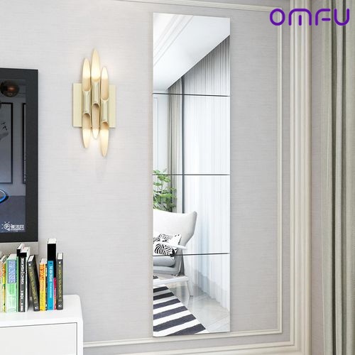 mirror cermin rias cermin dinding cermin gantung cermin cermin kamar mandi stiker dinding PVC untuk kamar tidur OMFU-8