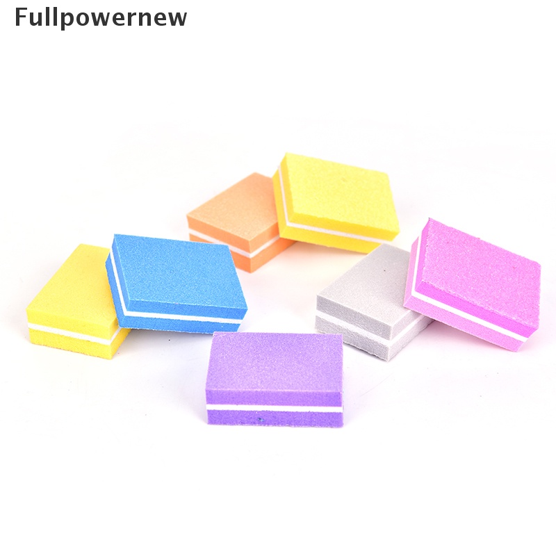 [FULL] 20pcs Square Nail Sanding Sponge Buffers File Grinding Polishing Manicure Tools