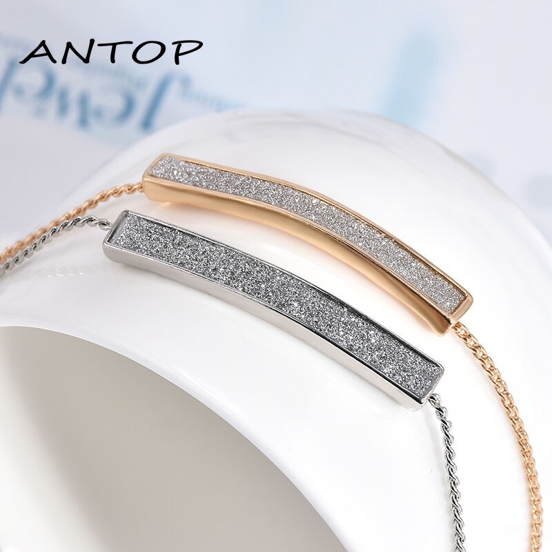 Korea Gelang Kristal Melengkung Aksesoris Gelang Pasangan Yang Dapat Disesuaikan Untuk Wanita Perhiasan Fashion Hypoallergenic ANTOP