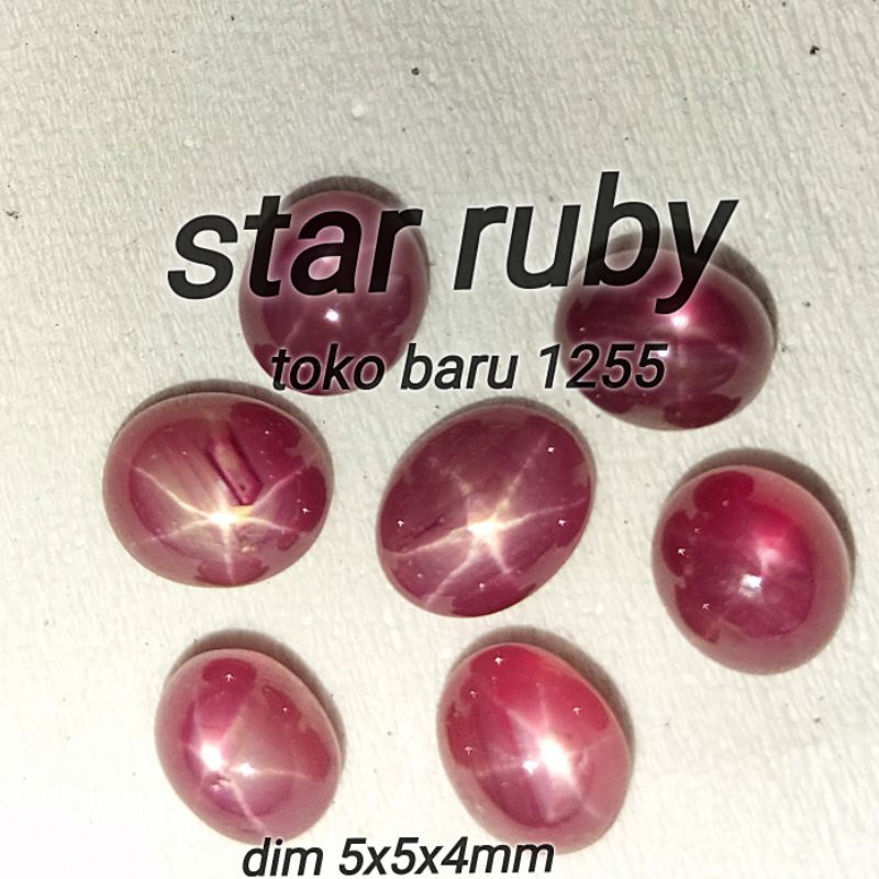 Batu permata Ruby star  corondum star tajam harga termurah kuwalitas terbaik