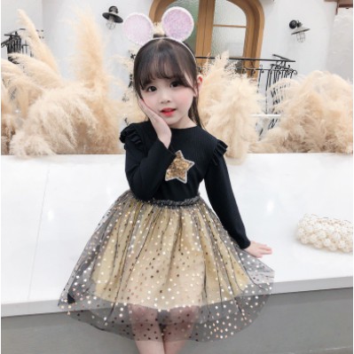 Plazababyku DRESS JOYFULL STARS EBV Baju Dress Anak Perempuan Import 6 bulan - 6 Tahun