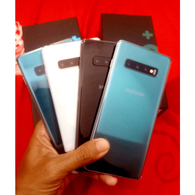 HP Samsung Galaxy S10 Plus S10+ 128gb Resmi SEIN Original Dual Sim Fullset - HP Second Bekas murah c