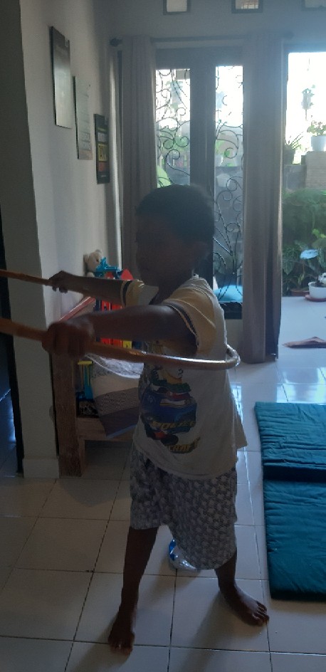 Hulahoop Rotan 80cm//free Vernis