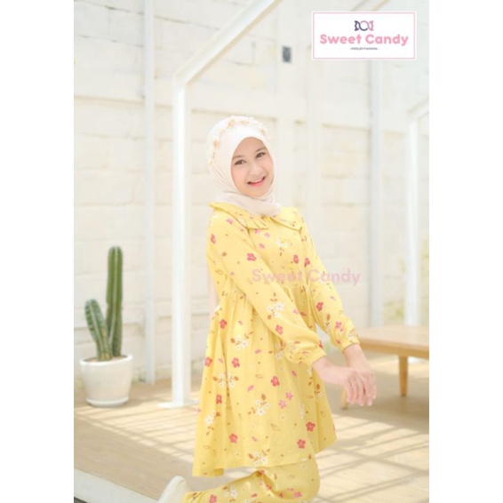 Afsheenastore Tunik Fuji Set By Sweet Candy / Setelan Teen 10-14T