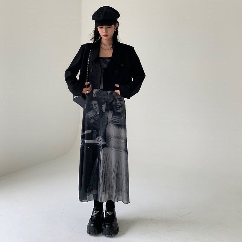 [ COD]DRESS PENDEK/Y2K/ PARTY DRESS/ GOTHIC/ DRESS HITAM/KOREAN CASUAL DRESS