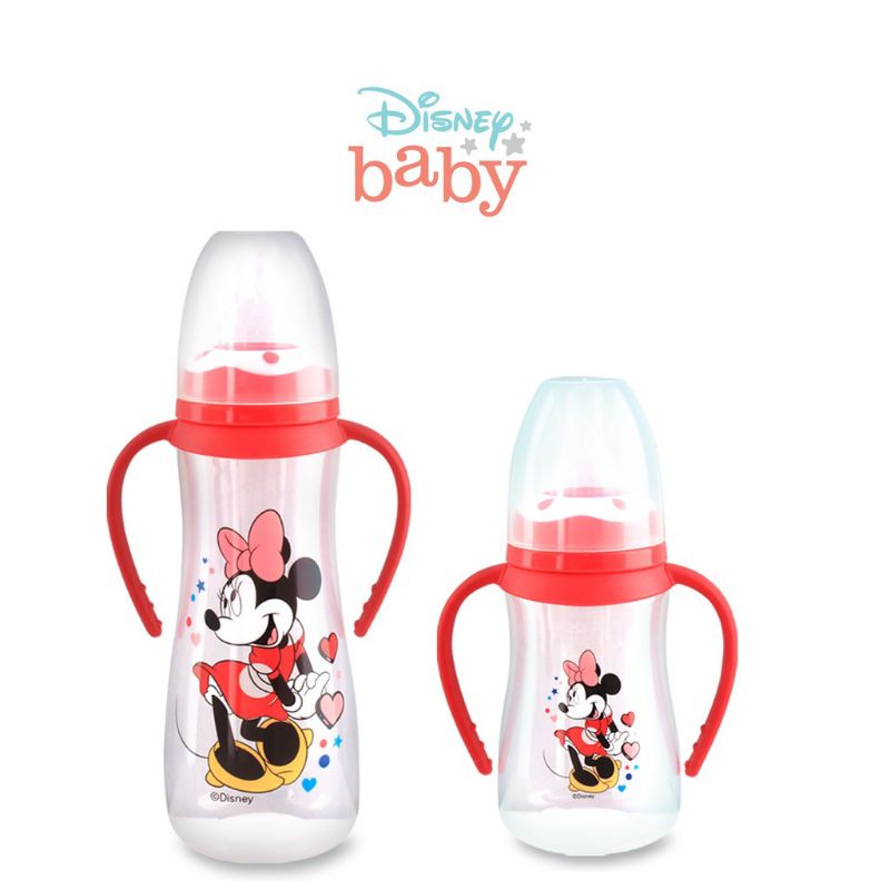 LustyBunny Disney Baby Mickey Bottle with handle 125ml 250ml / Botol Susu Bayi Bunny