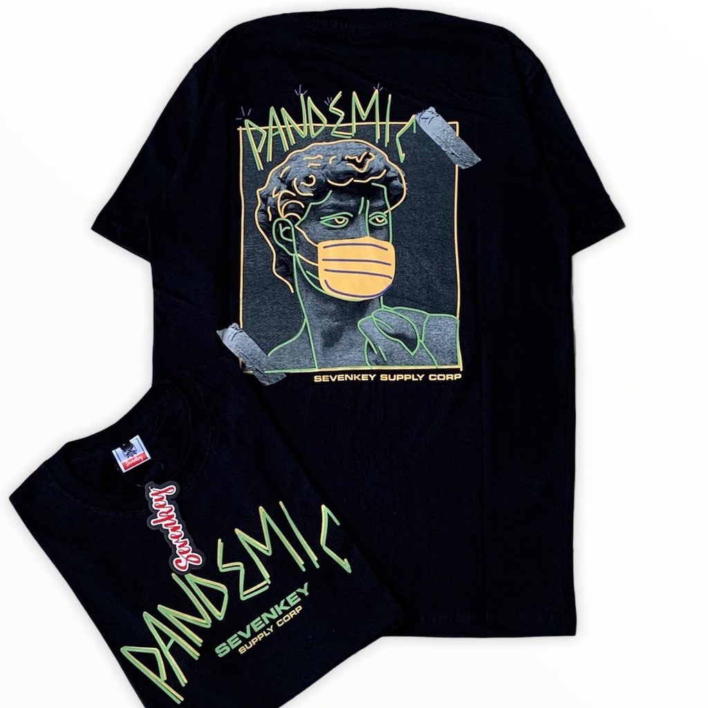 T-SHIRT BAJU KAOS DISTRO PRIA PANDEMIC NEXT TIME ORIGINAL
