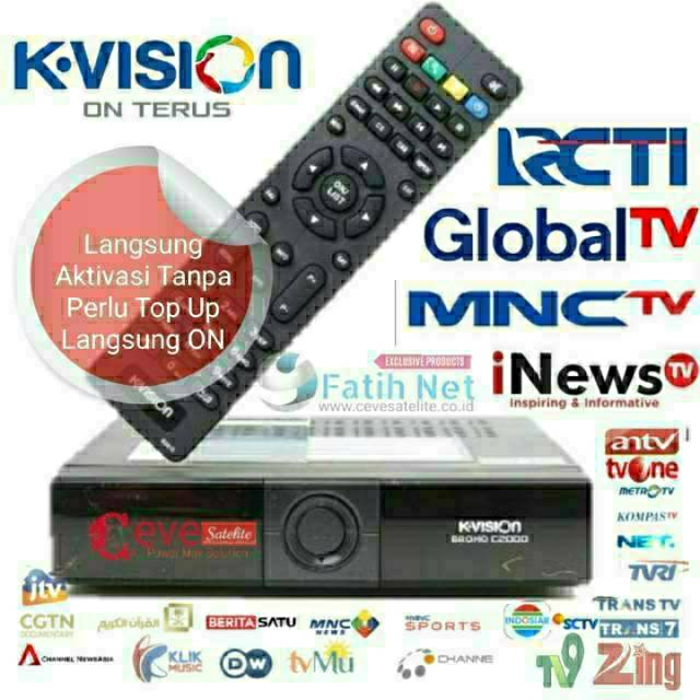 Jual Receiver Kvision Bromo C2000 HD Ku&C Band dan K Vision Cartenz K2000HD Ku Band KVision