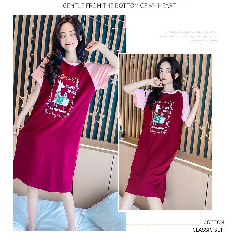 BAJU TIDUR MENYUSUI PIYAMA NURSING HOME WEAR BUSUI DASTER DRESS NR