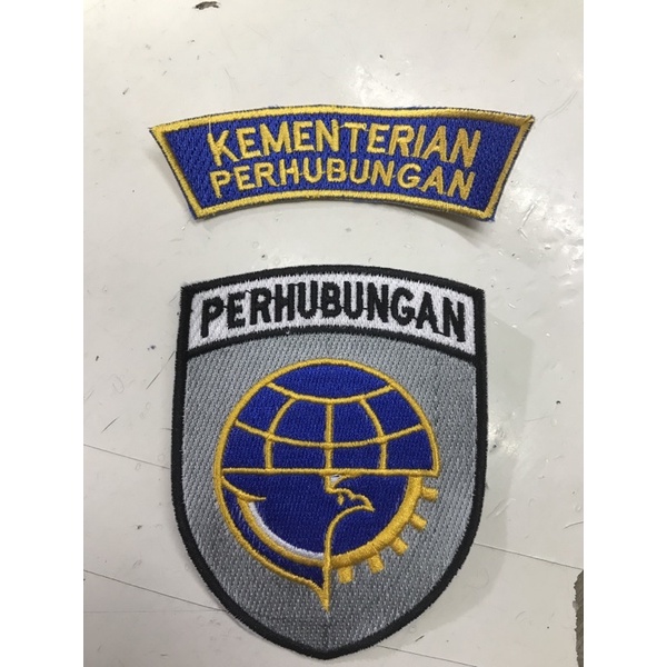 Bordir Logo Kementerian Perhubungan | Logo Bordir Kementerian Perhubungan | Atribut Bordir Perhubung