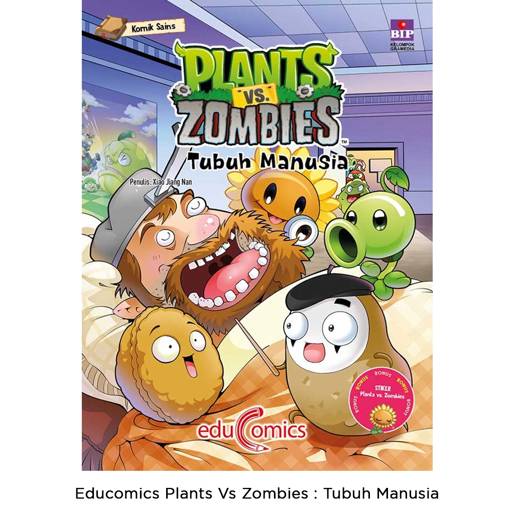 Gramedia Bali - Educomics Plants Vs Zombies : Tubuh Manusia