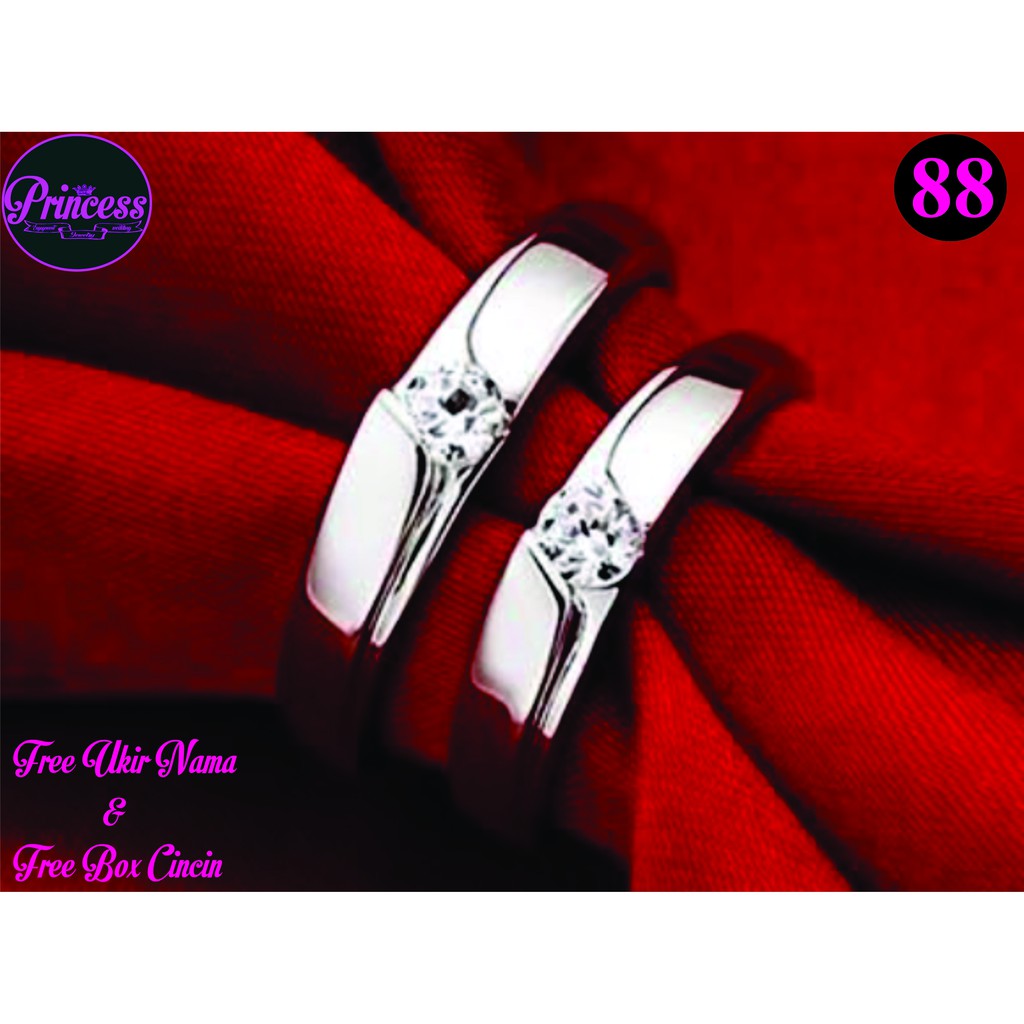 CINCIN KAWIN PLATINUM CINCIN NIKAH COUPLE TUNANGAN PLATINUM 88