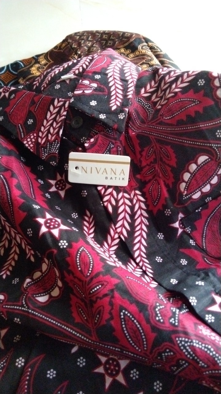 Promo Diskon !!! Kemeja Batik Pria Manggar Abu