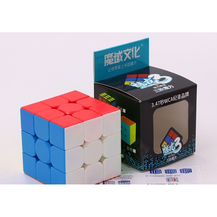 Rubik Kubus - Pelumas Rubik - Rubik Yongjun Rubik 3X3 Speedcube Moyu Meilong 3X3 Stickerless Produk