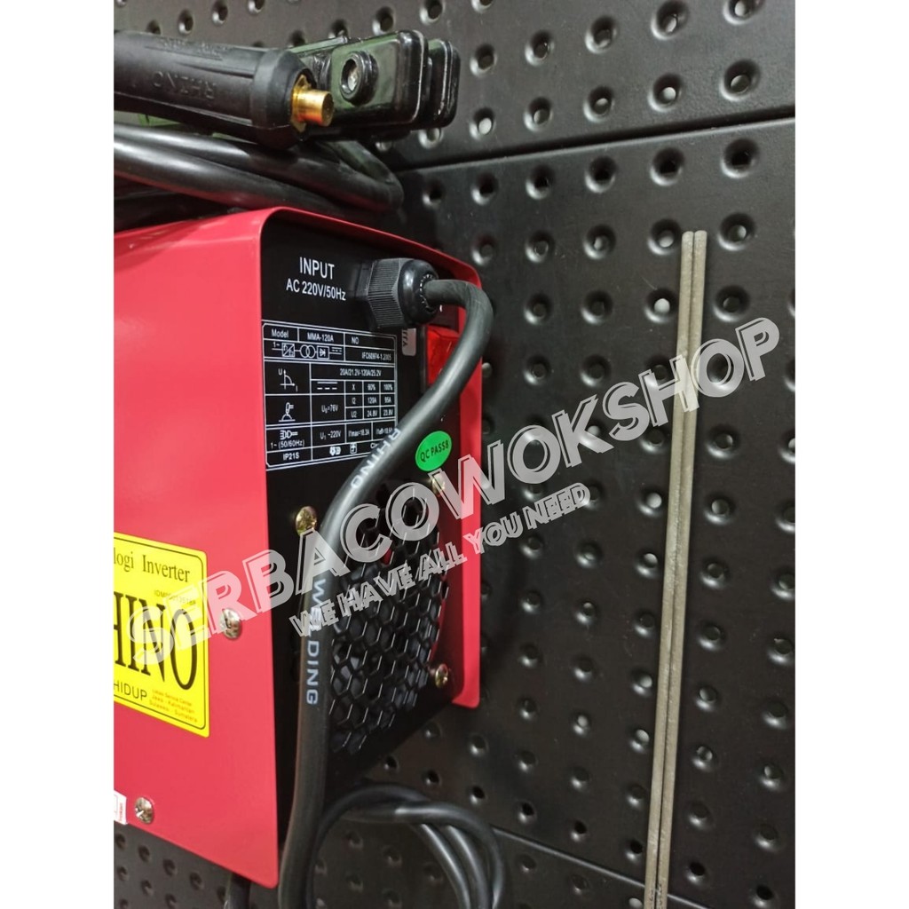 Rhino Mesin Las Listrik Inverter MMA 120 A 450+ watt 900 watt Welding Travo Merah Termurah