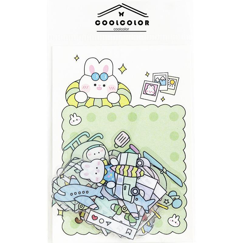 COD❤️Tas Stiker Seri Lucu Pola Kartun Lucu Stiker Dekoratif Tenda Tangan Pelajar Korea Murah Impor