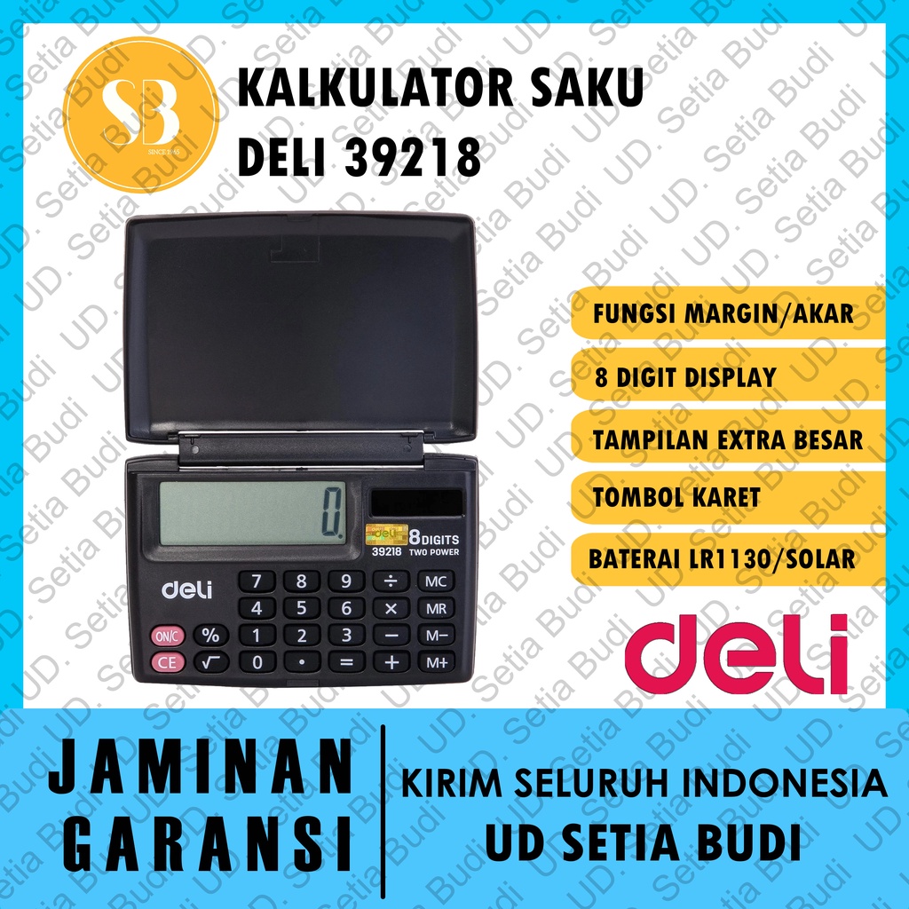 Kalkulator Saku Deli 39218