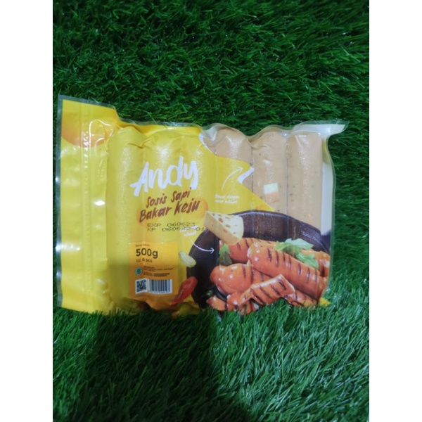 

Andy sosis sapi premium rasa keju 500 gram isi 6 pcs besar besar