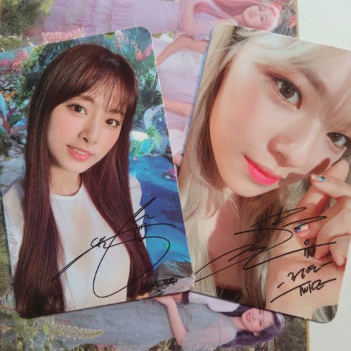 PHOTOCARD PC TWICE MORE & MORE JEONGYEON TZUYU SIGNED