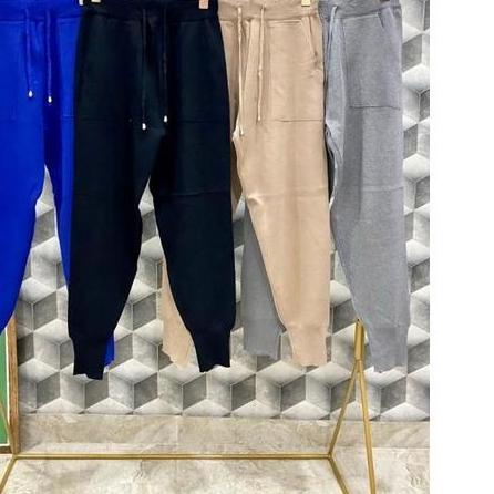 Terlaku,Celana rajut import wanita celana rajut Bella knit jogger import premium