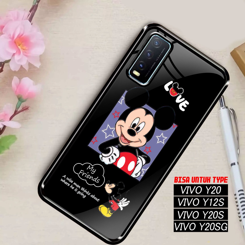SRC - Case Vivo Y20 Y12S Y20S Y20S G Motif Couple Kartun Casing Hardcase Premium Glossy 2D Terbaru S