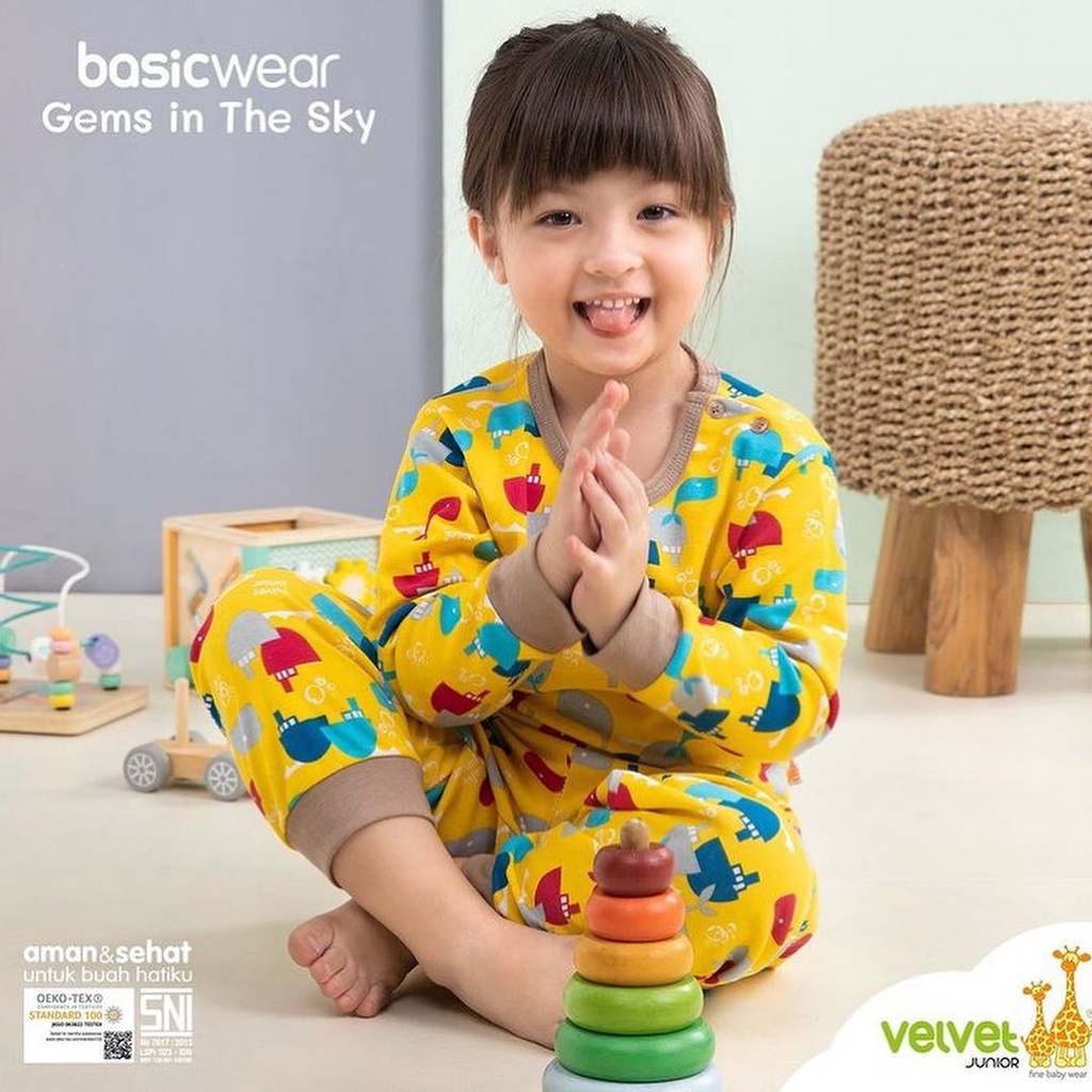 PIYAMA VELVET JUNIOR MOTIF GEMS IN THE SKY SNI CERTIFICATED