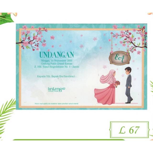 CETAK UNDANGAN TERMURAH LINTANG 67