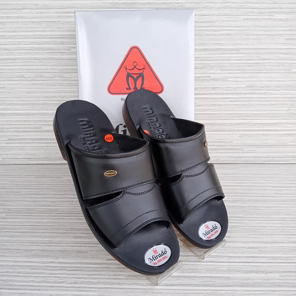 mirado sandal pria kulit asli 552 sandal slide pria merek mirado kulit asli original sandal kulit as