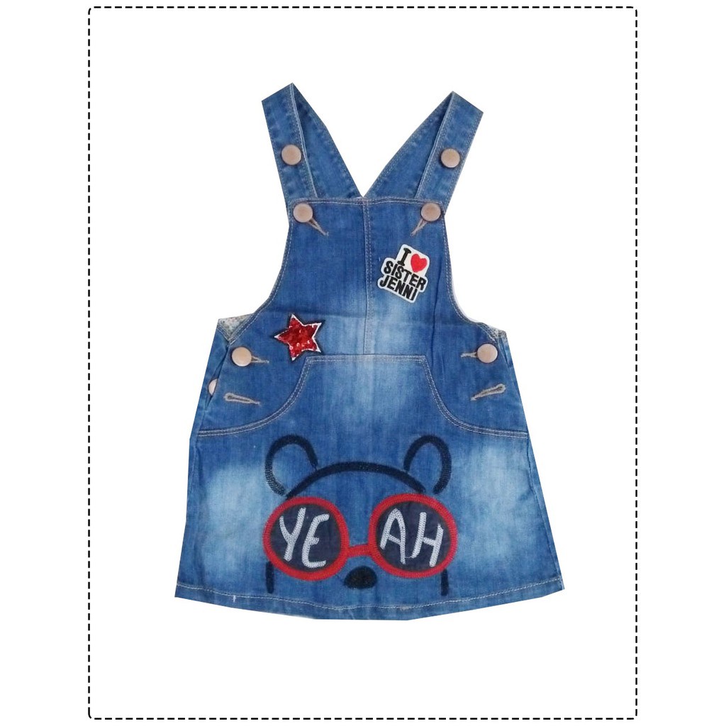 Overall Dress Jeans Anak Perempuan Yeah/ Overall Dress Anak Perempuan