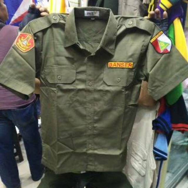 Seragam setelan PDH BANSER |setelan pdh banser murah |asesoris PDH banser|pdh Banser kekinian
