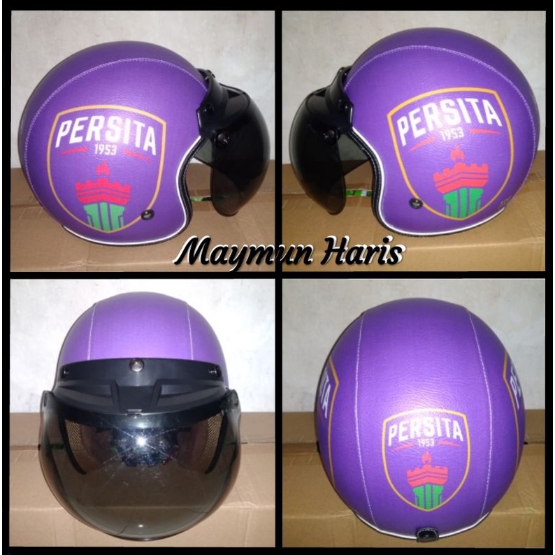 helm bogo retro dewasa motif persita