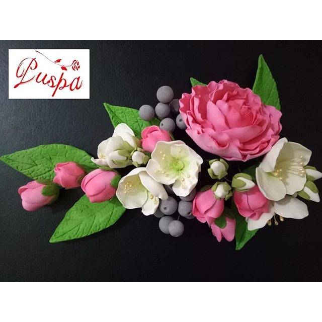 

(132/PRPEAC) Gumpaste Flower / Bunga Gumpaste Peoni Rose Model 2