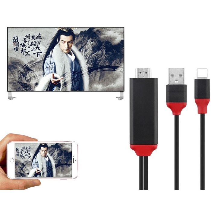 HANDPHONE & TABLET AKSESORIS HANDPHONE LIGHTNING TO HDMI DIGITAL TV AV LCD KABEL IPHONE IPAD MINI