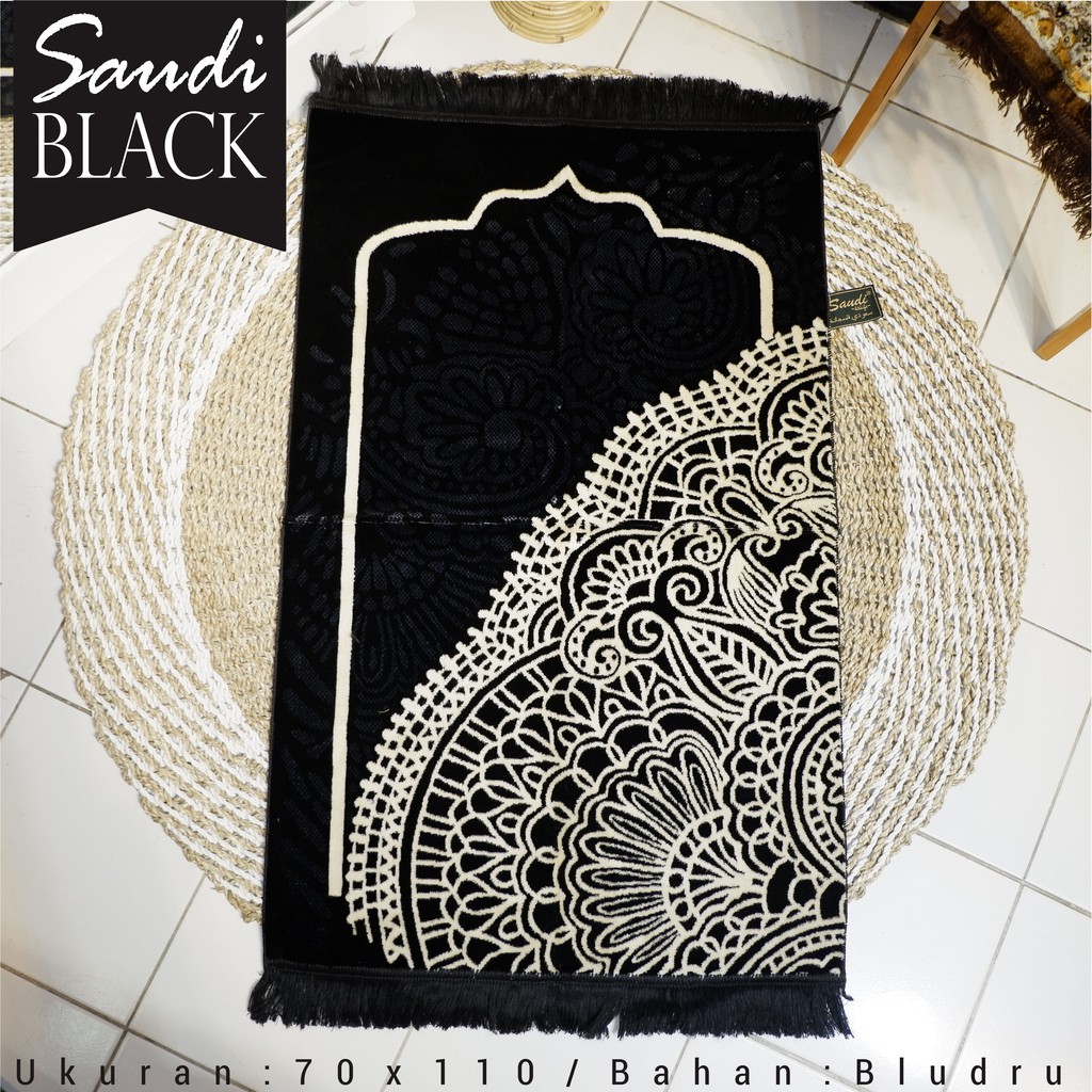 Sajadah Turki Turkey Kiswah Black Sejadah Hitam Super Premium