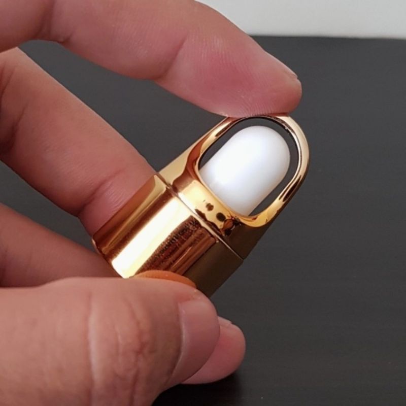 botol kaca pipet 30ml tebal pink clear ring gold