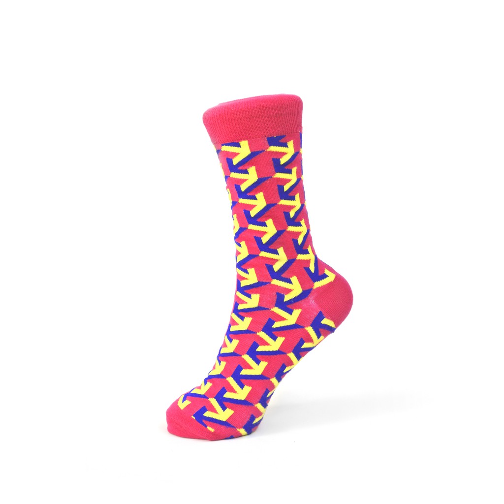 SOKKEN Kaos Kaki Motif Arrow Antibakteri Pria & Wanita